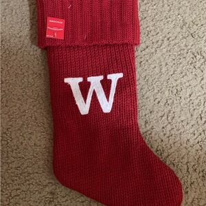 Target Wondershop. Large W Monogram stocking.